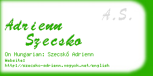 adrienn szecsko business card